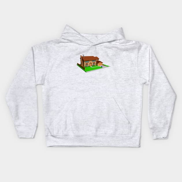 742 Evergreen Terrace Kids Hoodie by PhilFTW